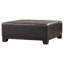 Repose-pieds cocktail en cuir capitonné Afsheen-100483451