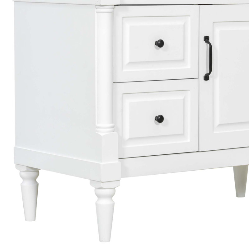 Meuble-lavabo 36 po avec lavabo, Blanc