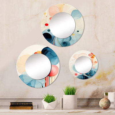 Elizeth Metal Round Mirror