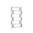 Modern White Bookshelf, 100% Melamine Coated Particle Board, 35.4 x 64.0 x 8.7 inches | 0.7 inches Thickness | Wall-Mountable Design, Multiple Shelves, Perfect for Home Office & Living Room Storage Solutions-786841943