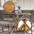 Weathered Oak Finish Dining Table
