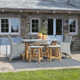 Nicole 70'' Rectangular 6 - Person Outdoor Dining Set with Sunbrella Cushions
