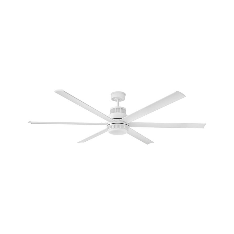 Draftsman 72-in Indoor/Outdoor Smart Ceiling Fan with Integrated LED + Remote
