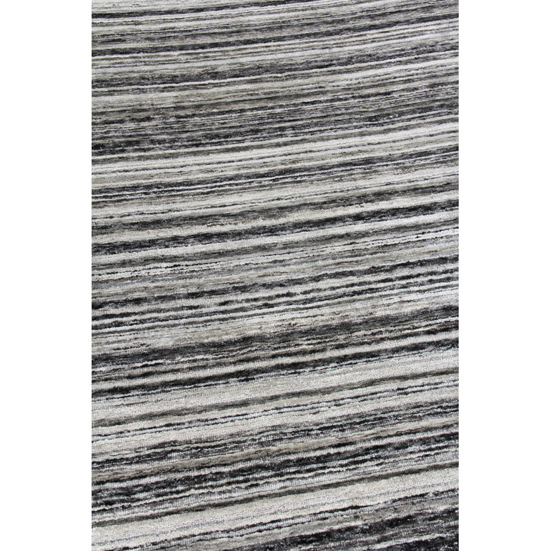 Organica Wool Striped Area Rug, Rectangle 6' x 9'