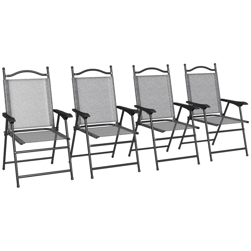 Chaise de camping pliante QuackenBush, Gris