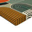 Drap-housse Ambesonne Monstera_ Boho abstrait Mid-Century_ Orange brûlé kaki pâle-95976970
