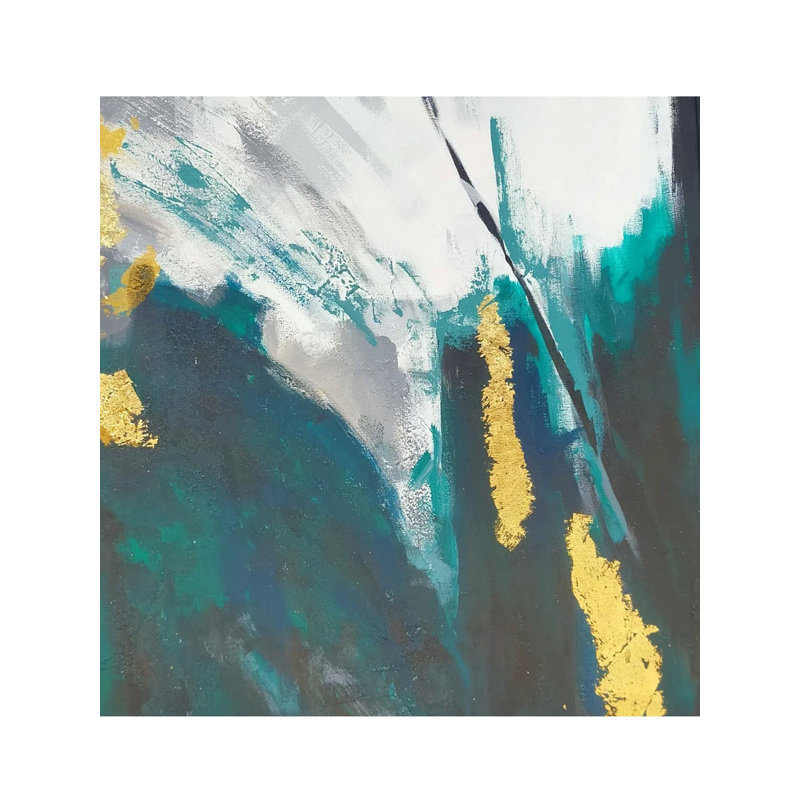 Art abstrait île | Acrylique sur toile | Par Vinit Pravin Mistry