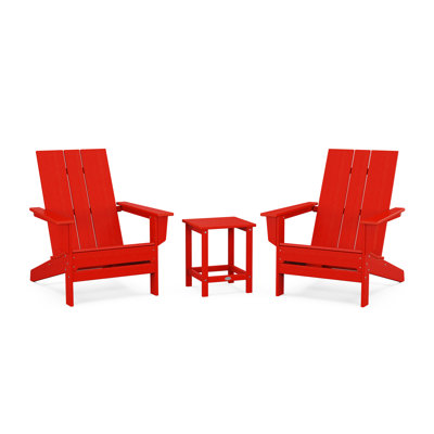 POLYWOOD® x AllModern Adirondack Chairs with Table