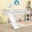 Wood Twin Size Loft Bed With Ladder And Slide-324696845