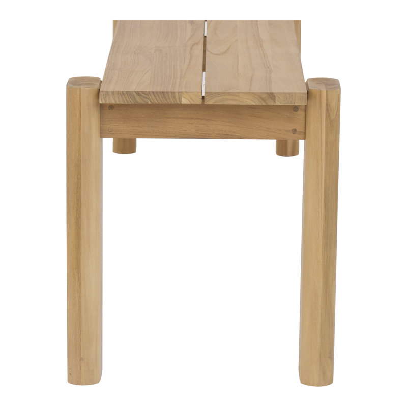 Jacinta Solid Wood Teak Outdoor Bench