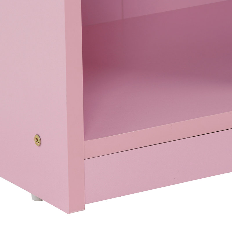 Barhorst 100.3cm H x 55.2cm W Standard Bookcase, Pink