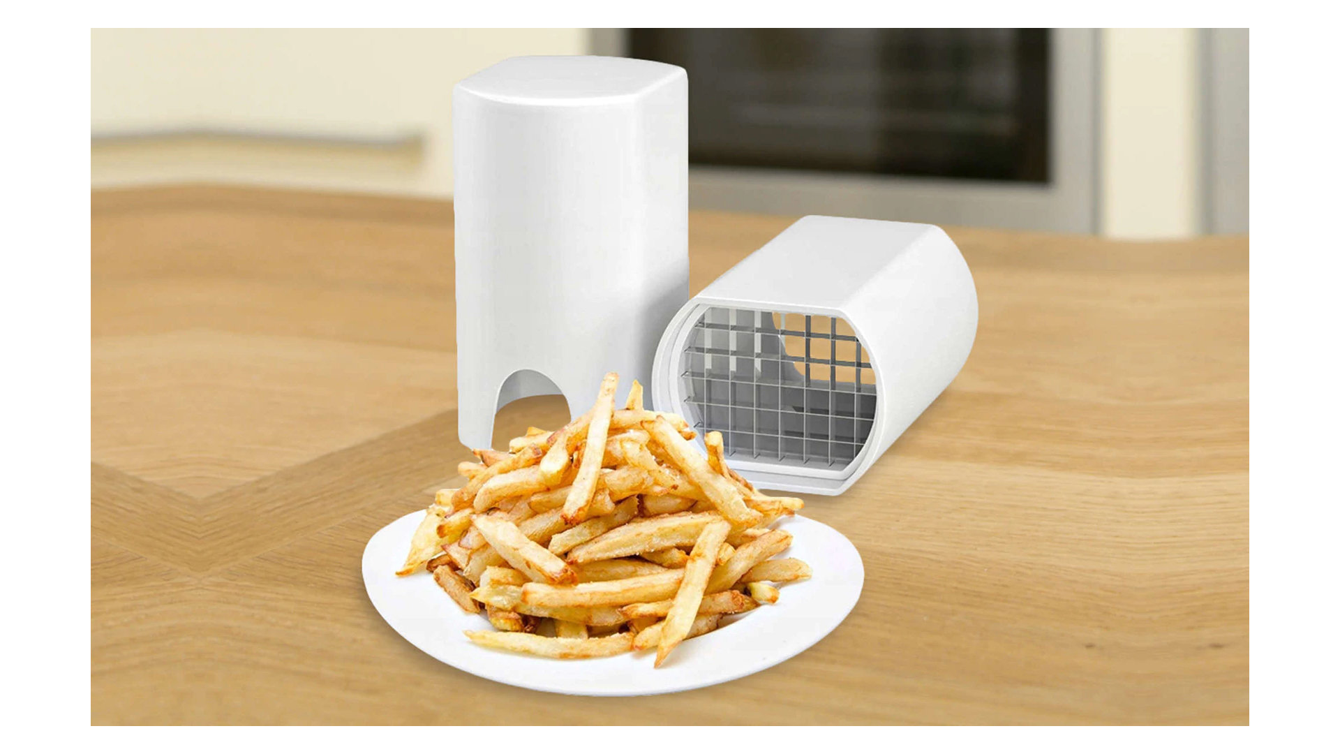 French Fry Cutter Stainless Steel Potato Chipper Fast Cutting