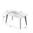 55.12" Modern Artificial Stone  Straight Edge Dining Table-1541143403-1541143398