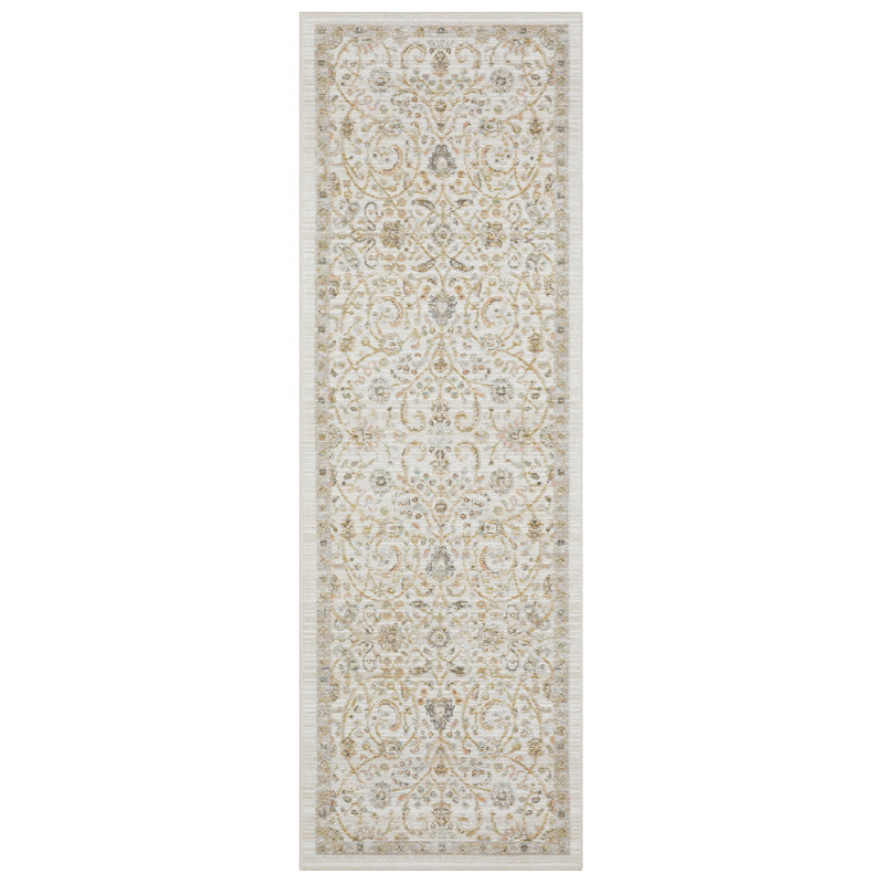 Goulart Machine Woven Traditional Area Rug, Runner 2'7" x 7'10"