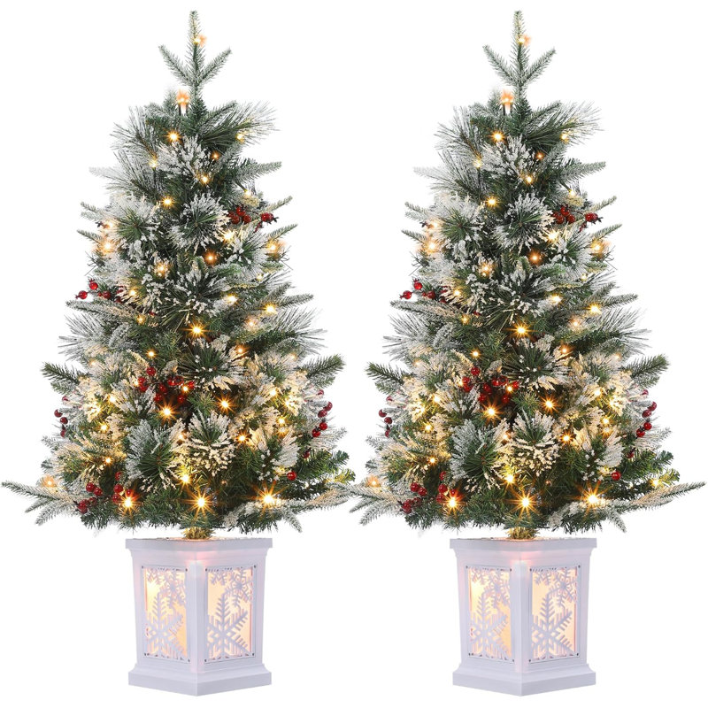 Arbre de Noël artificiel éclairé 36 pi