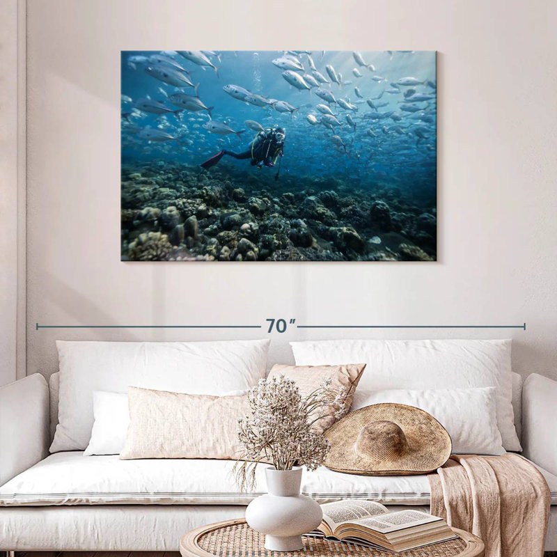 Senne Scuba Diver, 30" H x 45" W