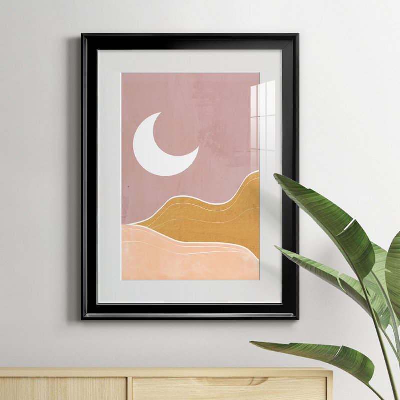 Sedona Moon - impression encadrée, H 18,5 po x l 24,5 po x P 1,5 po, Noir