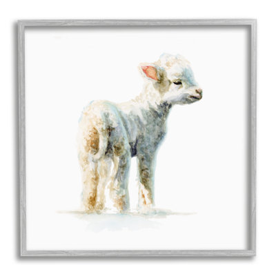 «Shaggy Lamb Nursery Animal» par Fox Hollow Studios - Peinture