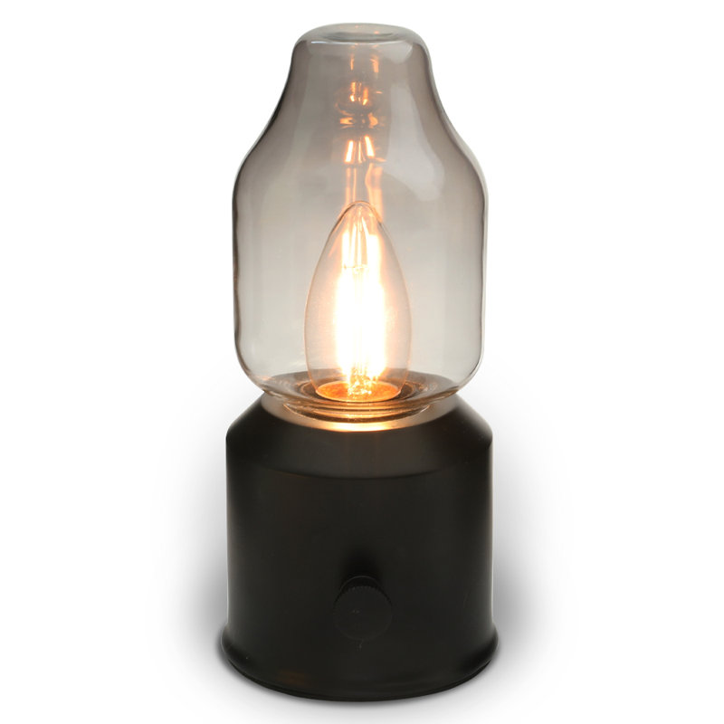 Rodge Vintage Oil Lamp Style Creative Glass USB Rechargeable Portable Camping Table Lamp