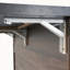 Îlot de cuisine avec armoire de rangement pour poubelle, chariot de cuisine avec abattant, support à épices, porte-serviettes et tiroir, îlot de cuisine sur roulettes avec tablette réglable, brun noyer