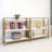 Leick Home Claudette Mixed Metal And Wood Bookshelf - Compact Storage Solution With Adjustable Shelf And Elegant Design