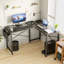 Bureau en L réversible de 50 po de large avec sac de rangement Hussan-1478660008-1490599671