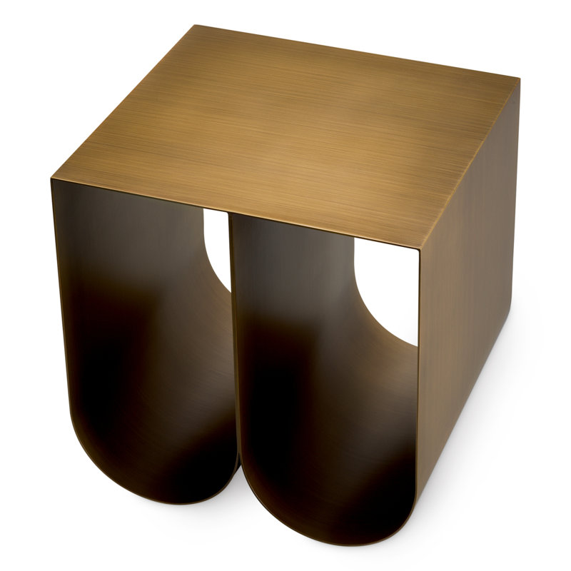 Side Table Rafaello Brushed Brass Finish