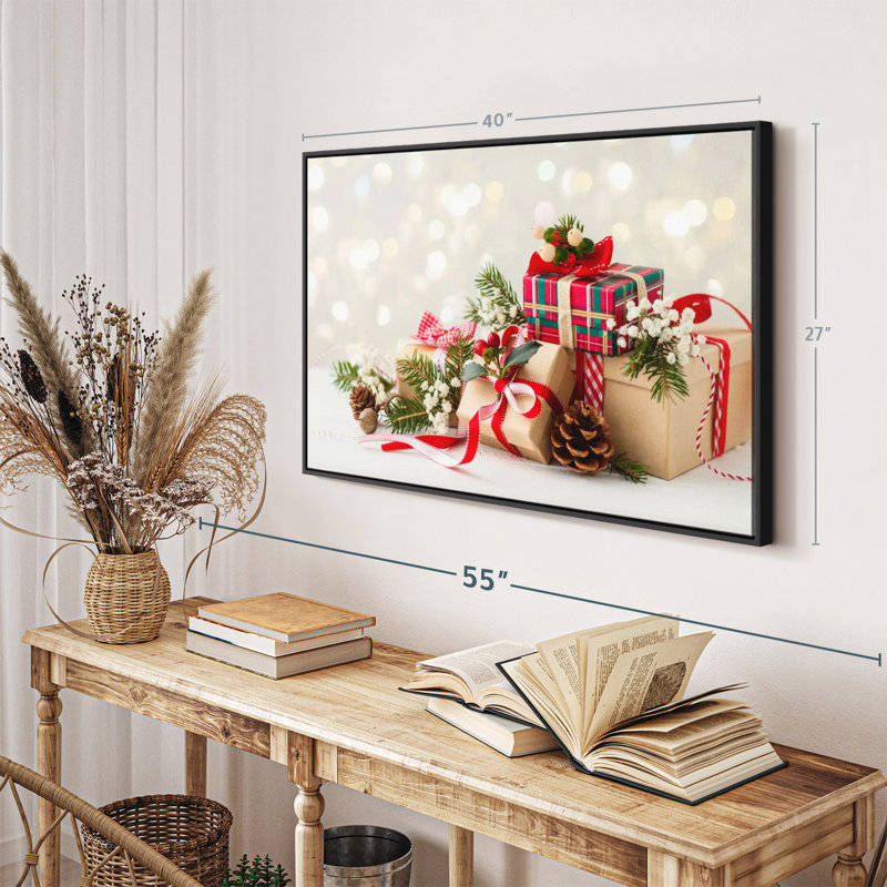 «Christmas Presents», reproduction sur toile, H 27 po x l 40 po