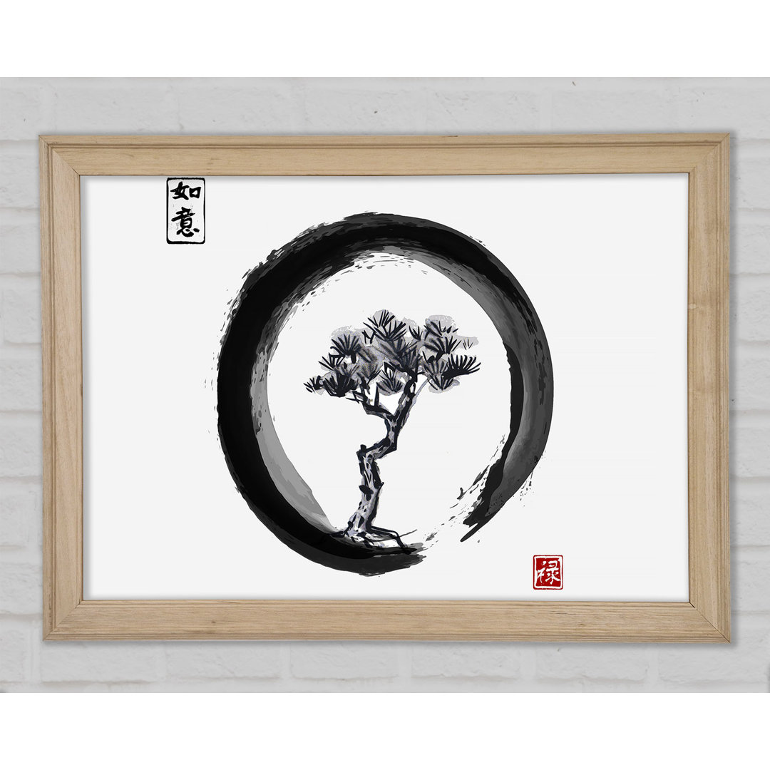 Gerahmtes Leinwandbild Japanese Bonsai Tree 2