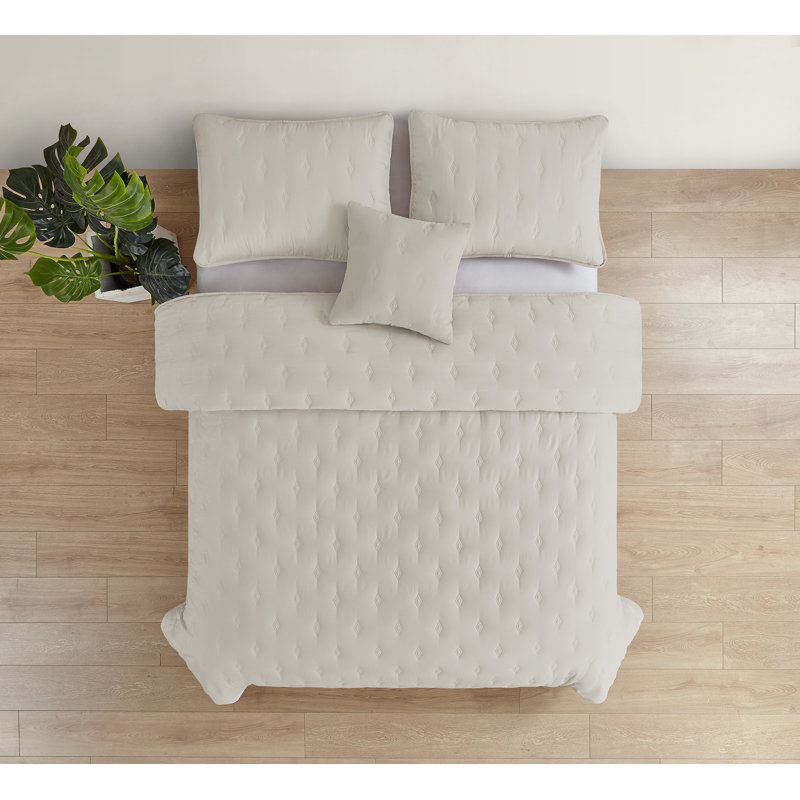 Ensemble d'édredon 4 pièces Sand, Édredon double/grand et 2 taies décoratives