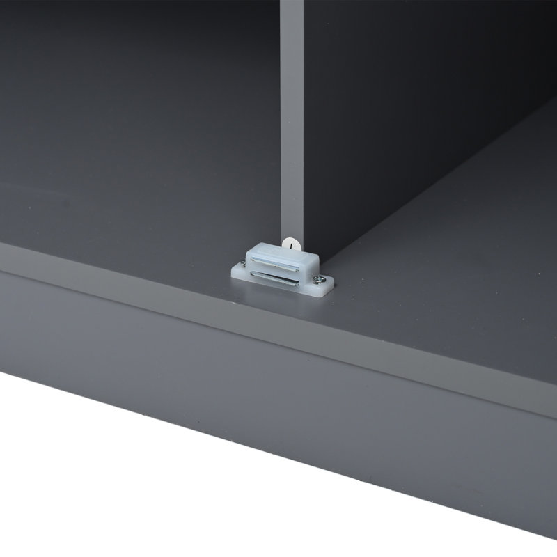 Garde-manger avec tablettes Heins French Doors, Gris