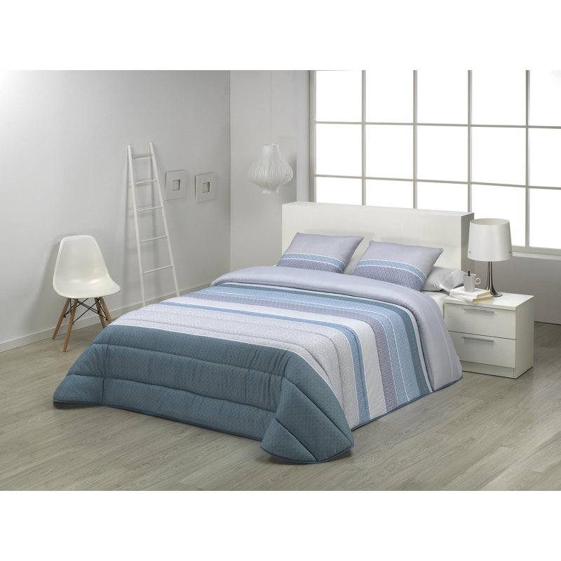Striped Comforter, Blue, 250cm W x 270cm L