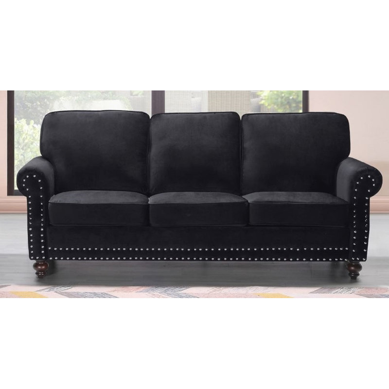 Canapé Hananiah, Gris, H 37,4 po x l 85,04 po x P 33,9 po