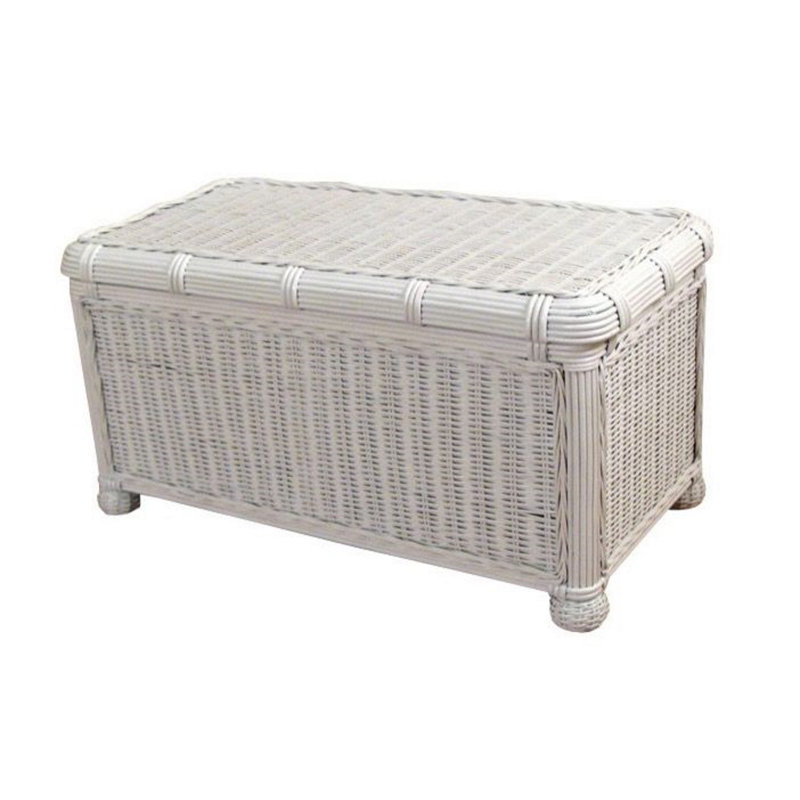 Ciotti Wicker Trunk, White