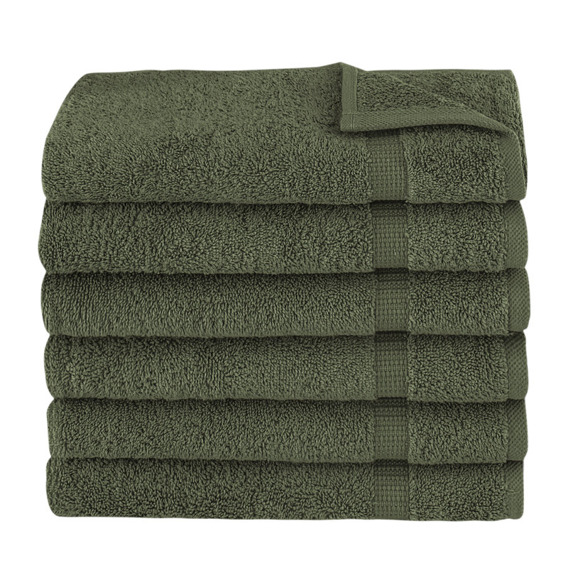 Essuie-mains en coton turc Agathon, Vert