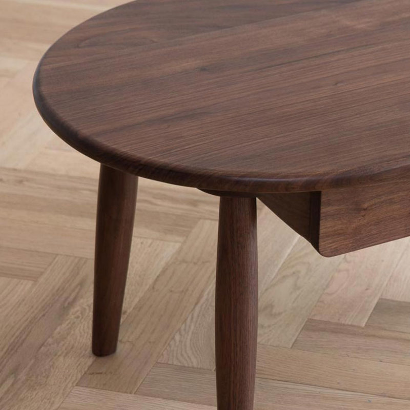Oval coffee table, 16.5" H x 51.2" L x 21.7" W