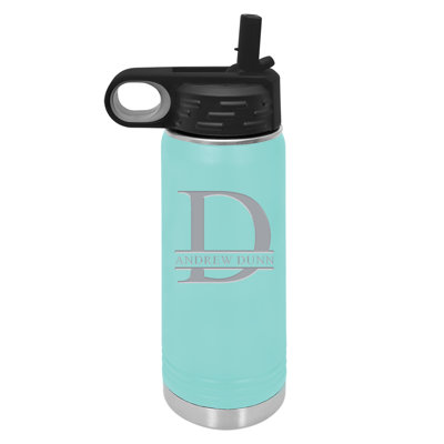 20 oz. Bouteille d'eau en acier inoxydable isotherme avec paille