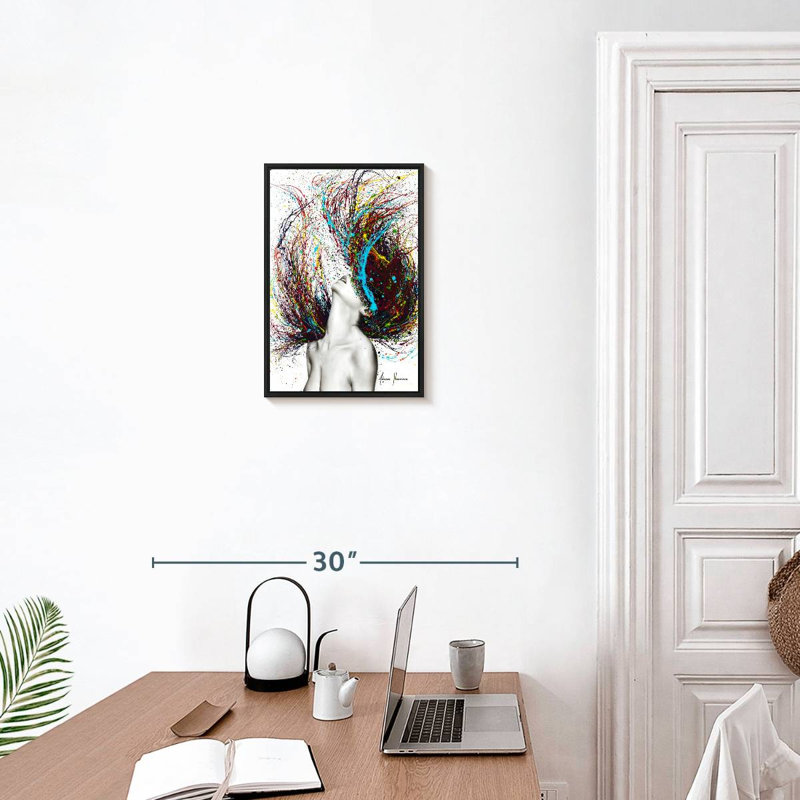 Excite, 13" X 19", Floating Frame Black