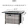 Rectangle Iron Propane Fire Pit Table