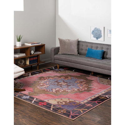 Glessite Chenille Geometric Indoor Rug