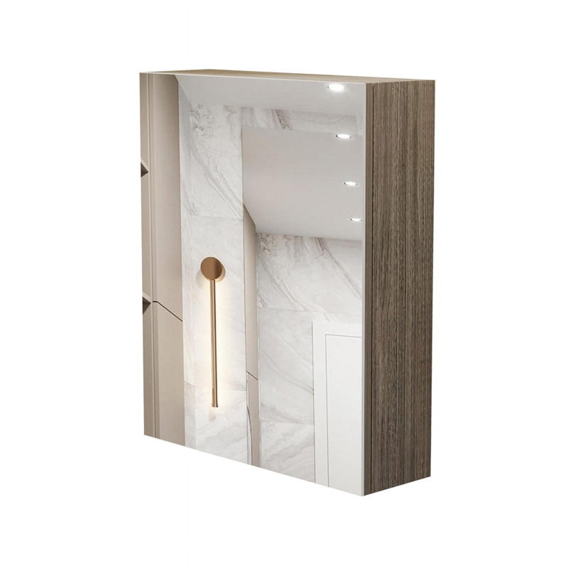 20' x 24'Frameless Medicine Cabinet with Mirror Door, PVC, Fully Assembled, Ready to Use