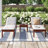 Marsily Outdoor Wood Chaise Lounge Set with Table , Cushion Included