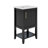 20 Inches Bathroom Vanity With Storage Rack, Open Shelf