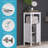 RiverRidge Madison Single Door Bathroom and Laundry Storage Cabinet and Organizer with Open and Adjustable Interior Shelves-1347701407