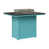 Hammered Top Black with Aruba Blue Base