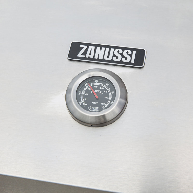Zanussi 4 - Burner Freestanding Propane Gas Grill with Side Burner