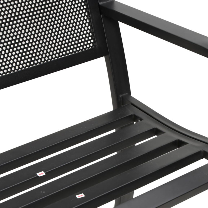 Almodovar Steel Outdoor Bench