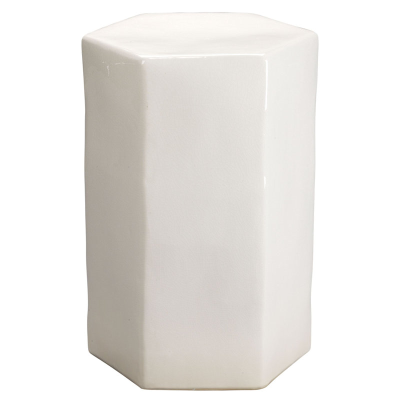 Table de bout bloc Bitania, H 13 po x l 15 po x P 25 po, Blanc
