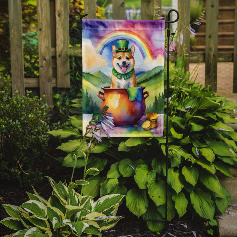 Double Sided 15.5'' H x 11.25'' W Polyester St Patrick's Day Garden Flag
