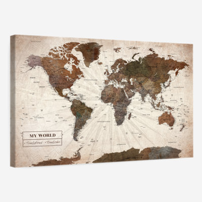 My World Push Pin Travel Milstead V